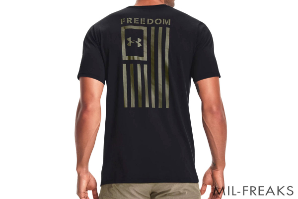Under Armour Tactical Freedom FLAG ショートスリーブ ドライTシャツ ブラック
