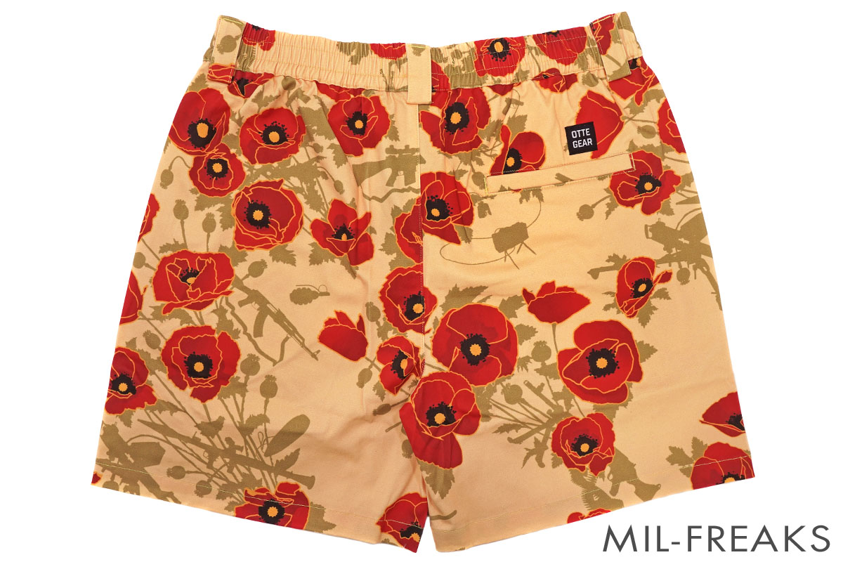 QILO x OTTE “Poppies of War” ショートパンツ Natural【限定販売 