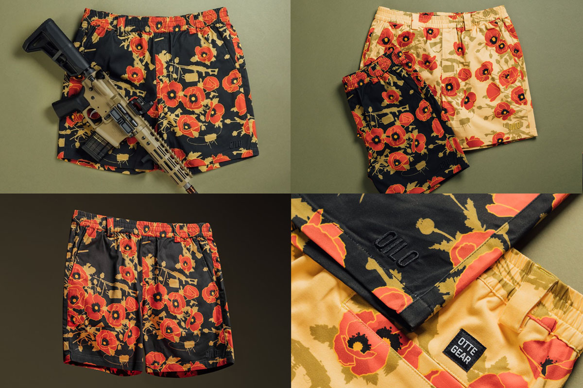 QILO x OTTE “Poppies of War” ショートパンツ Natural【限定販売 