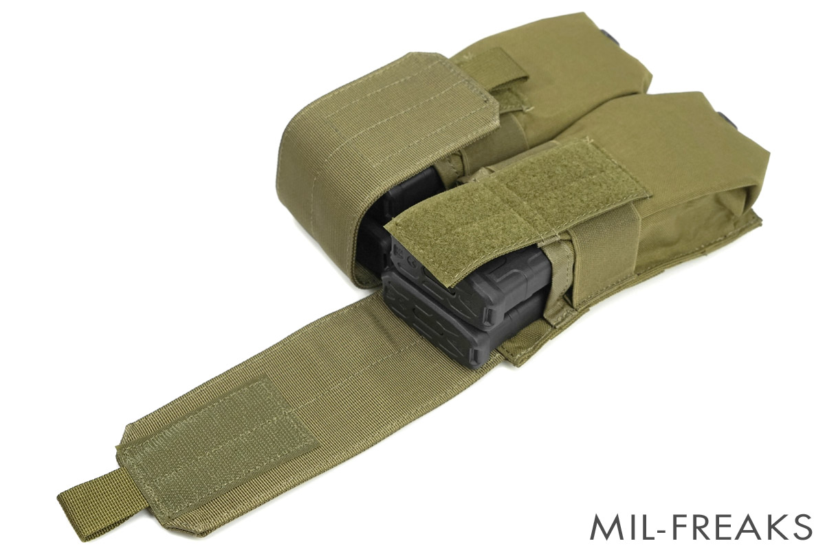 中古 TMC 虚し 2連 M4 ダブル マガジンポーチ カーキ タンカラー 