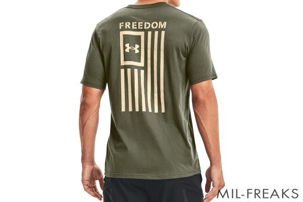 Under Armour Tactical Freedom FLAG ショートスリーブ ドライTシャツ 22年モデル ODグリーン