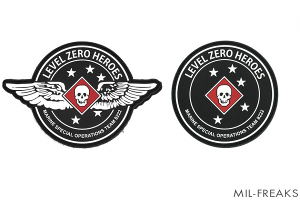 BritKitUSA MARSOC Marine Raiders TEAM 8222 "LEVEL ZERO HEROES" PVCパッチ