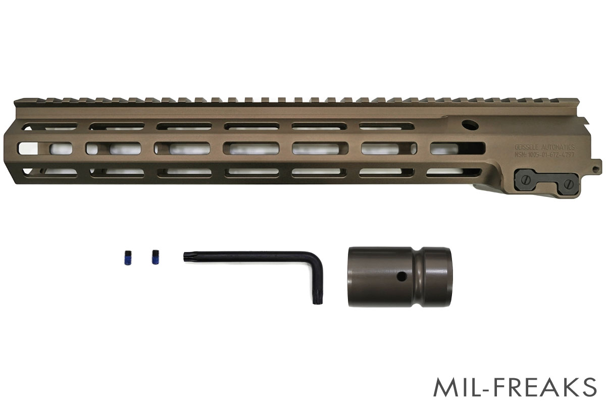 Zparts Geisseleタイプ SMR MK16 M-LOK URG-I ハンドガード 13.5インチ ...