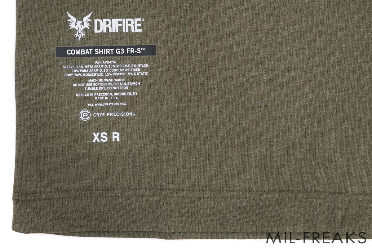売りきり] Crye Precision x DriFire G3 FR-S コンバットシャツ ウッド