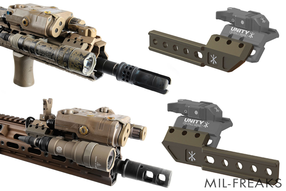 Unity Tactical FUSION Folding Front Sight ＋ Micro Hub 2.0 FDE FUS