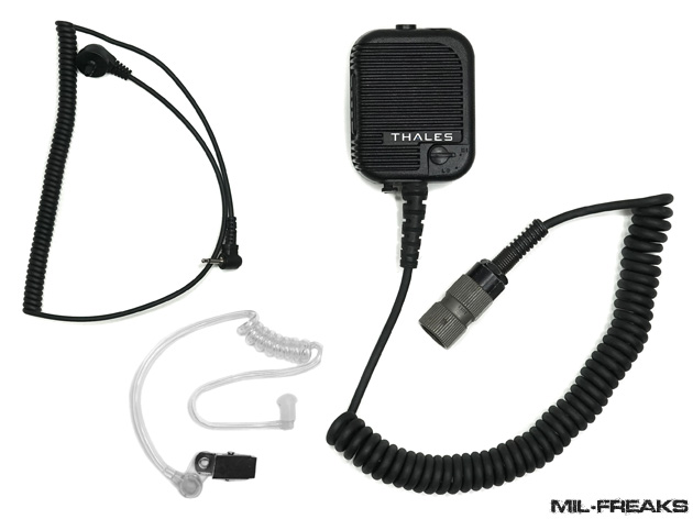 【全商品オープニング価格 特別価格】 ☆TCA 実コネ付き THALESタイプ ハンドマイク イヤホン付属 新品 個人装備